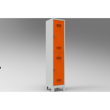 Boydan ikili Soyunma Dolabı Gri – Turuncu MRT.10.01.44