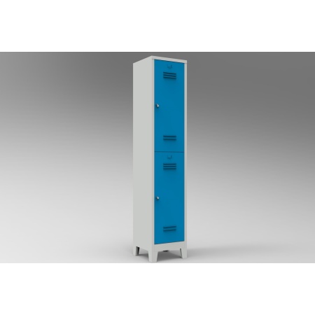 Boydan ikili Soyunma Dolabı Gri – Mavi MRT.10.01.41