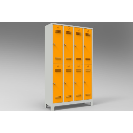 Sekizli Soyunma Dolabı Gri – Sarı MRT.10.01.52