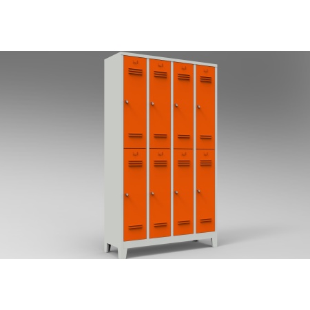 Sekizli Soyunma Dolabı Gri – Turuncu MRT.10.01.54